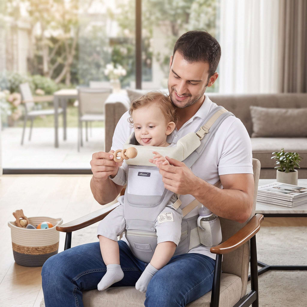 Porte-bébé ergonomique 6-en-1 avec siège de hanche | Sélection A&Y