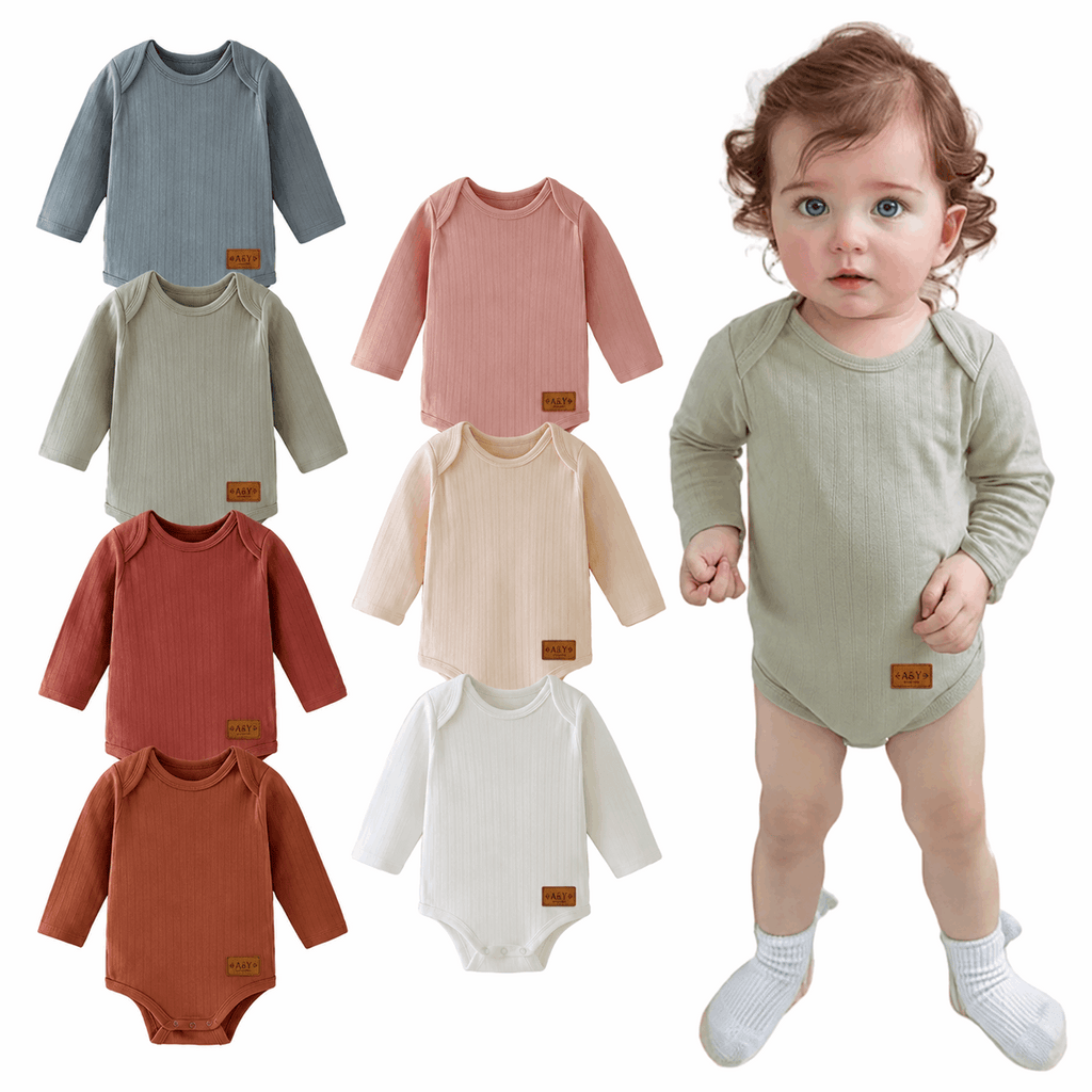 Body bébé premium manches longues en coton biologique– Tout Doux™ A&Y