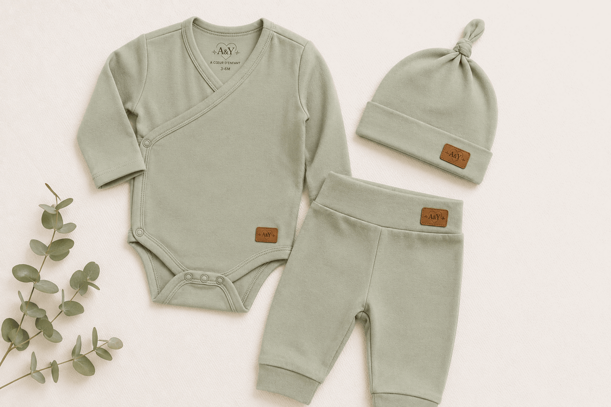 Bonnet noué bébé Tout Doux™ — 100 % coton biologique — Lancement Prévente A&Y