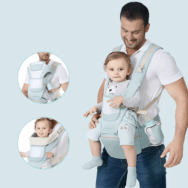 Porte-bébé ergonomique 6-en-1 avec siège de hanche | Sélection A&Y