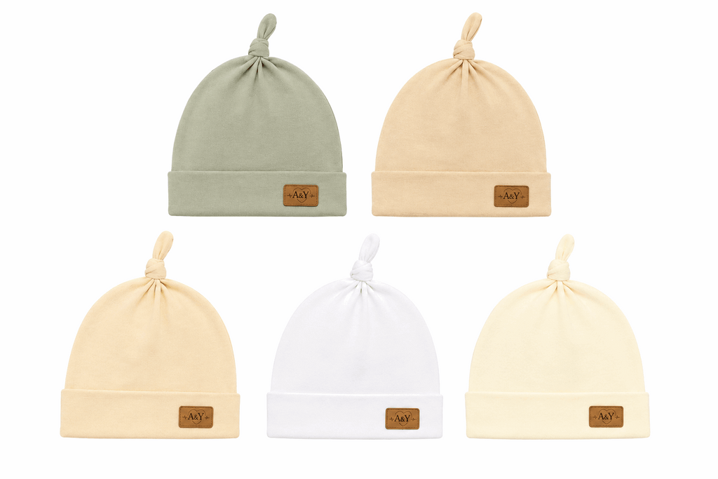 Bonnet noué bébé Tout Doux™ — 100 % coton biologique (blanc-2) — Lancement Prévente A&Y