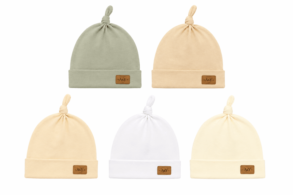 Bonnet noué bébé Tout Doux™ — 100 % coton biologique (blanc-2)