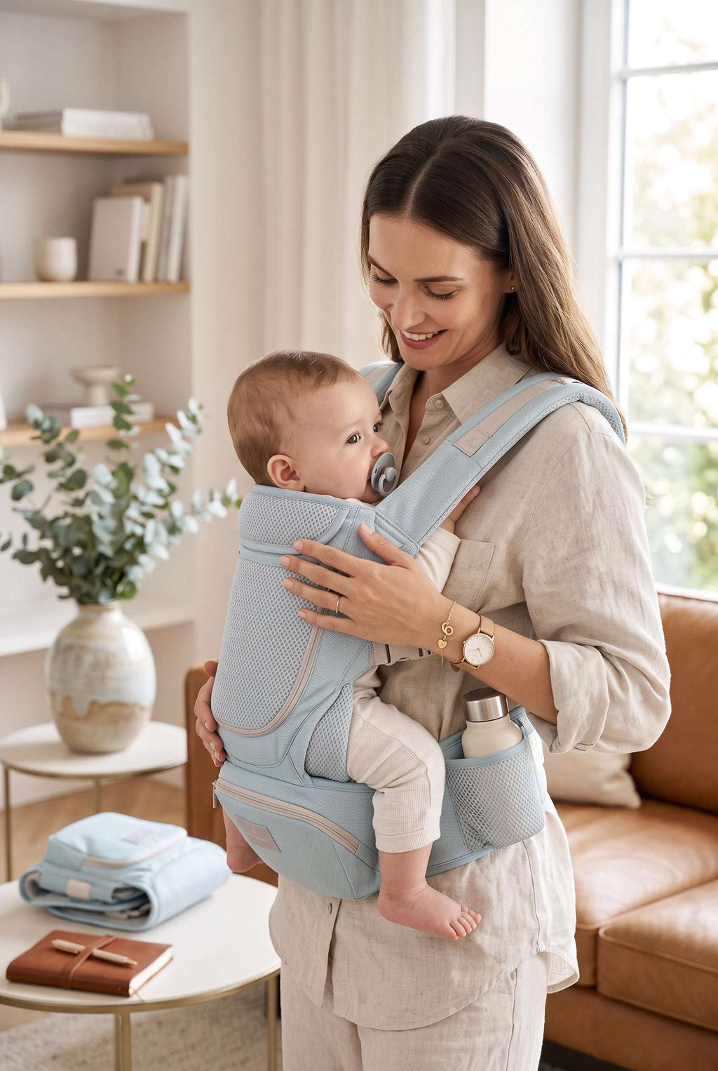 Porte-bébé ergonomique 6-en-1 avec siège de hanche | Sélection A&Y