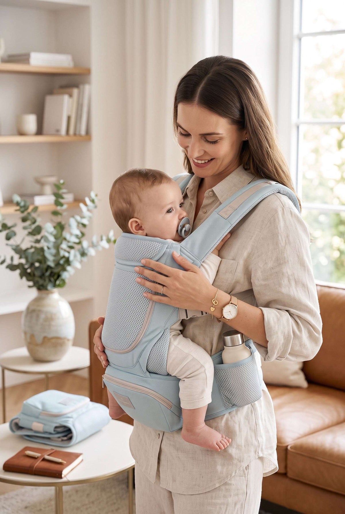 Porte-bébé ergonomique 6-en-1 avec siège de hanche | Sélection A&Y