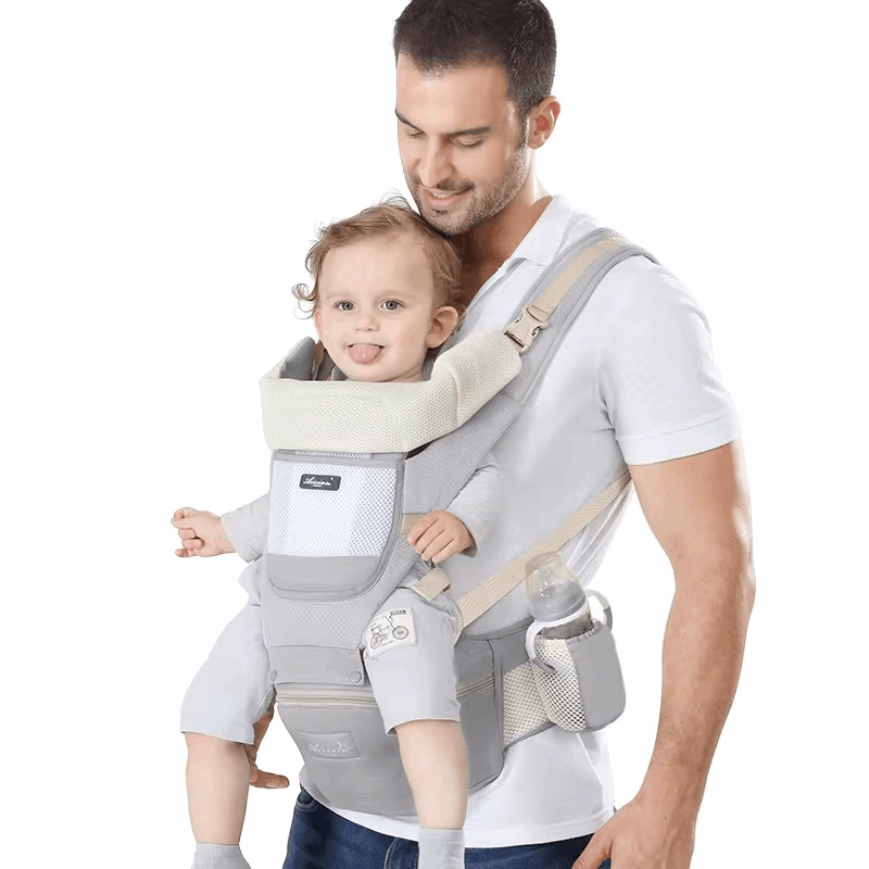 Porte-bébé ergonomique 6-en-1 avec siège de hanche | Sélection A&Y