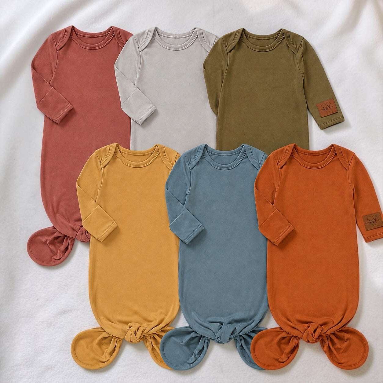 Lange Noué Bébé en Viscose de Bambou — Robe de Nuit & Sommeil — Tout Doux™