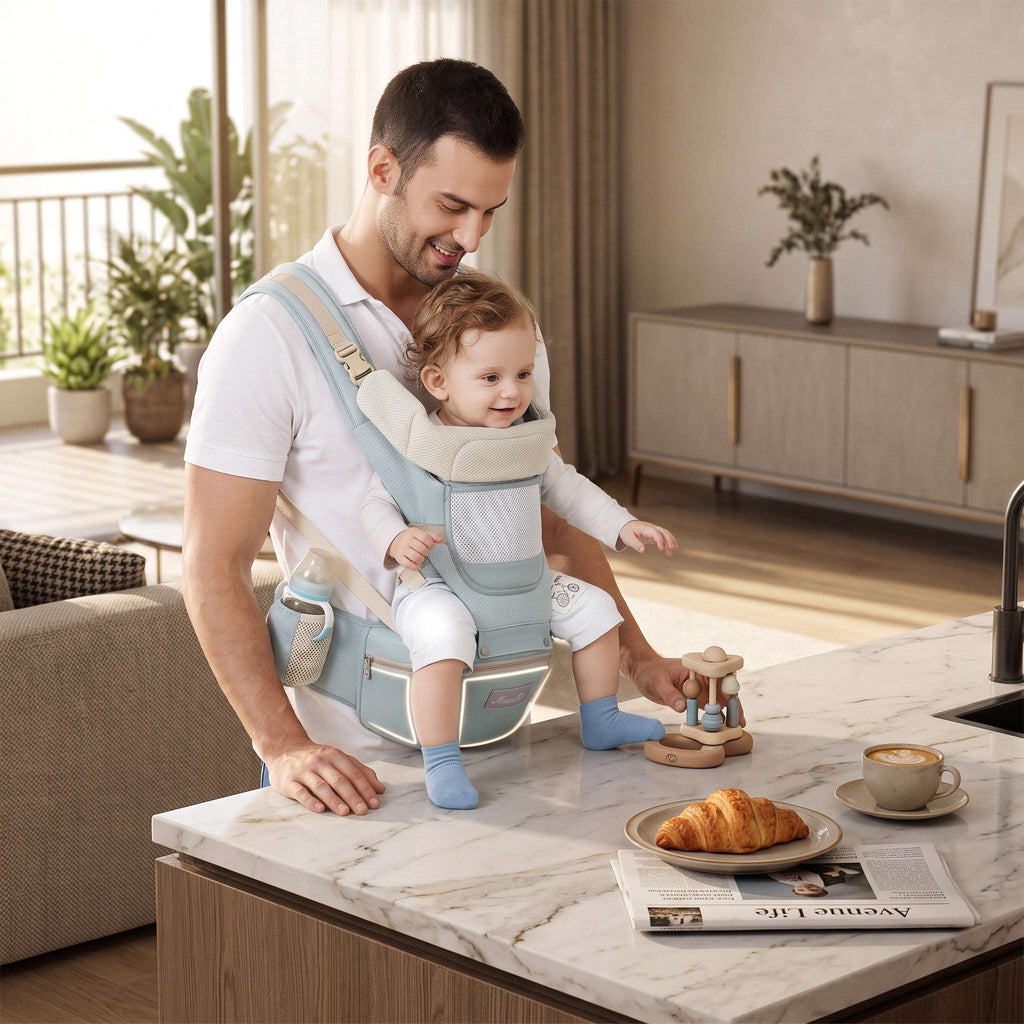 Porte-bébé ergonomique 6-en-1 avec siège de hanche | Sélection A&Y