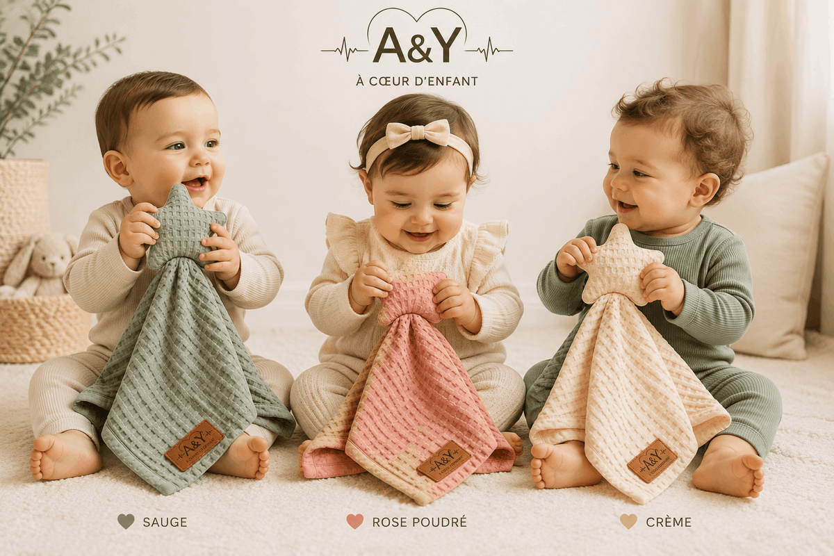 Doudou Étoile Sensoriel en Bambou & Coton Biologique — A&Y Tout Doux™