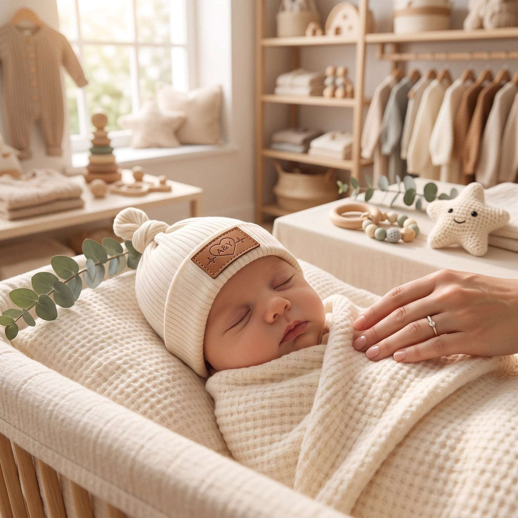 Bonnet Bébé Nouveau-Né en Coton Biologique Très Extensible (Certifié GOTS) — Tout Doux™