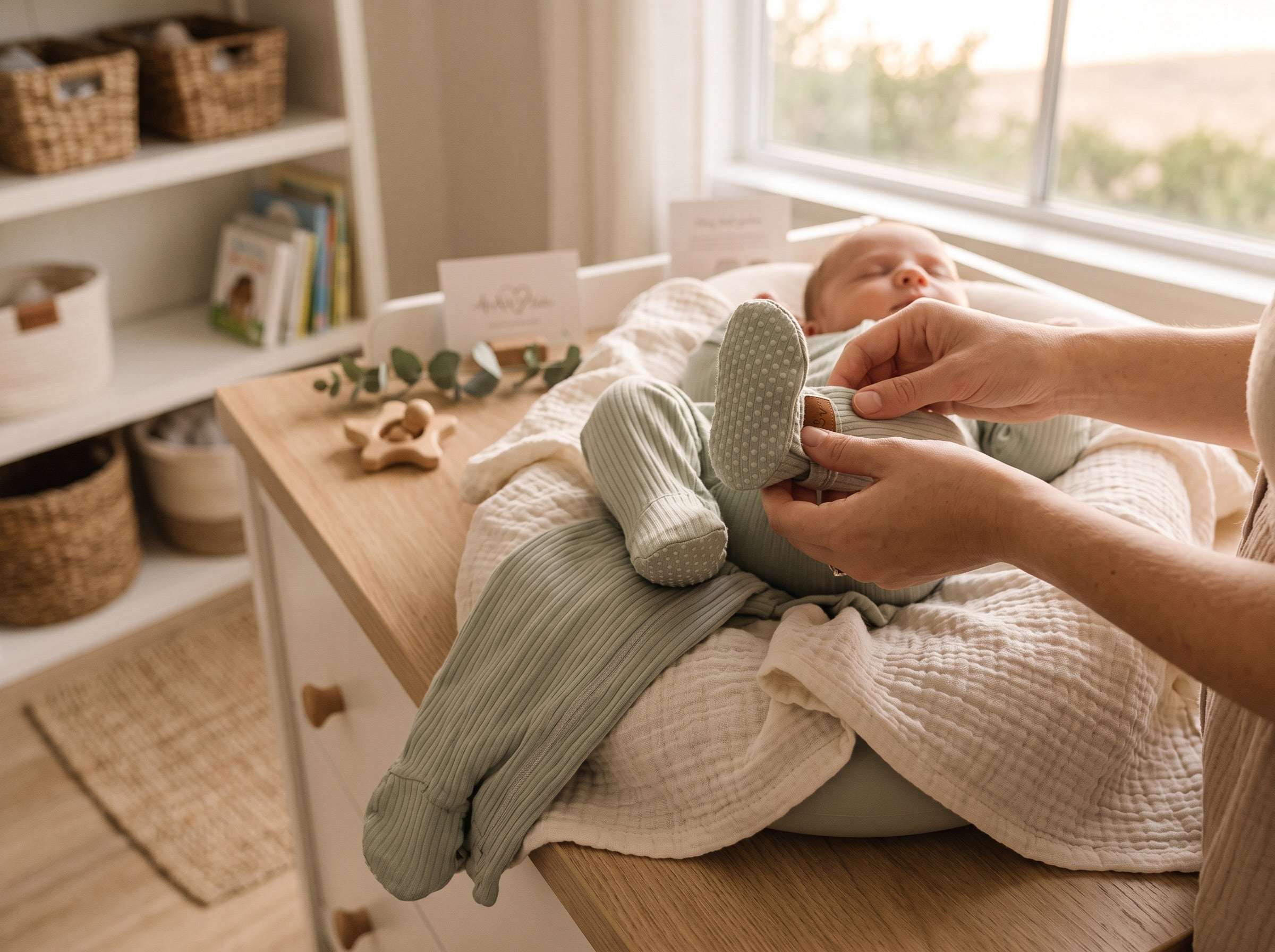 Pyjama Barboteuse Bébé — 95% Coton Bio & Spandex (GOTS) — Tout Doux™