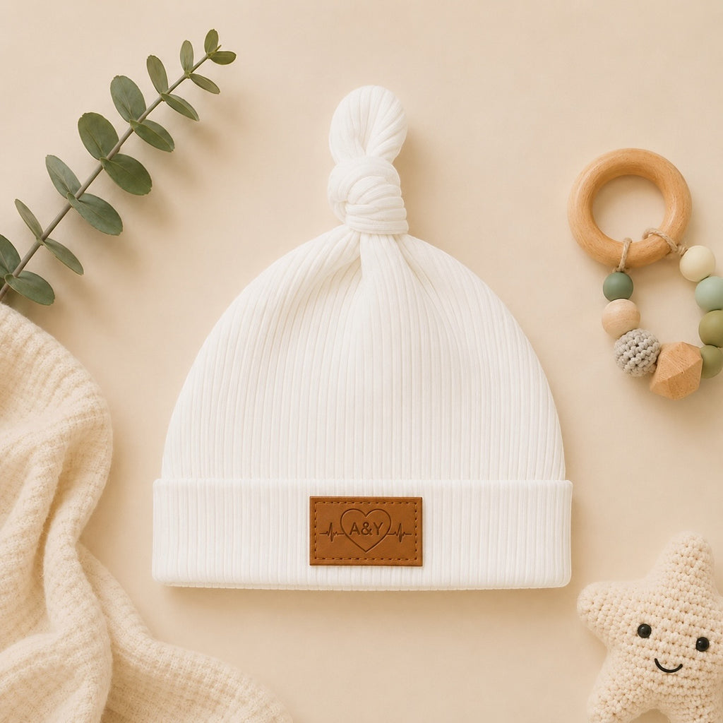 Bonnet Bébé Nouveau-Né en Coton Biologique Très Extensible (Certifié GOTS) — Tout Doux™