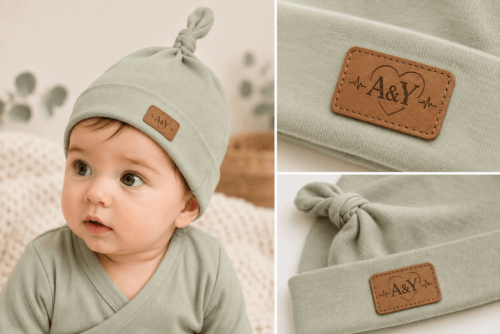 Bonnet noué bébé Tout Doux™ — 100 % coton biologique (beige) — Lancement Prévente A&Y