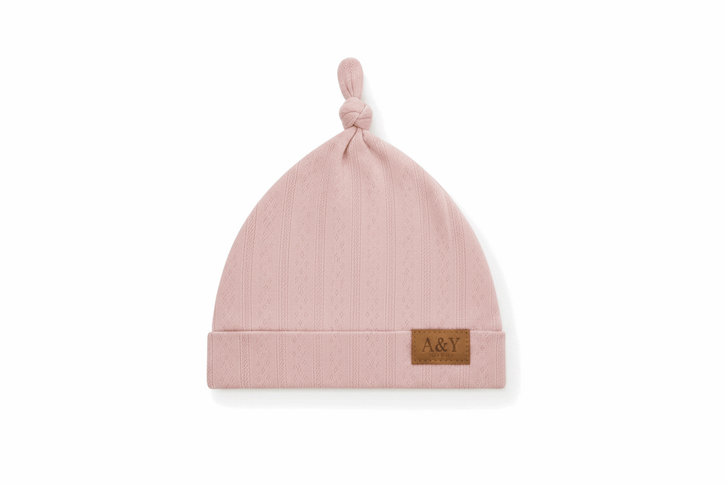    Bonnet bébé pointelle en coton biologique vert sauge – A&Y Tout Doux