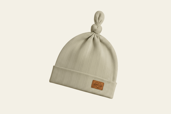 Bonnet noué bébé Tout Doux™ — 100 % coton biologique (vert-2) — Lancement Prévente A&Y