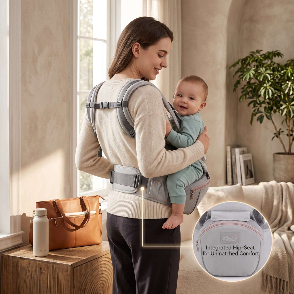 Porte-bébé ergonomique 6-en-1 avec siège de hanche | Sélection A&Y