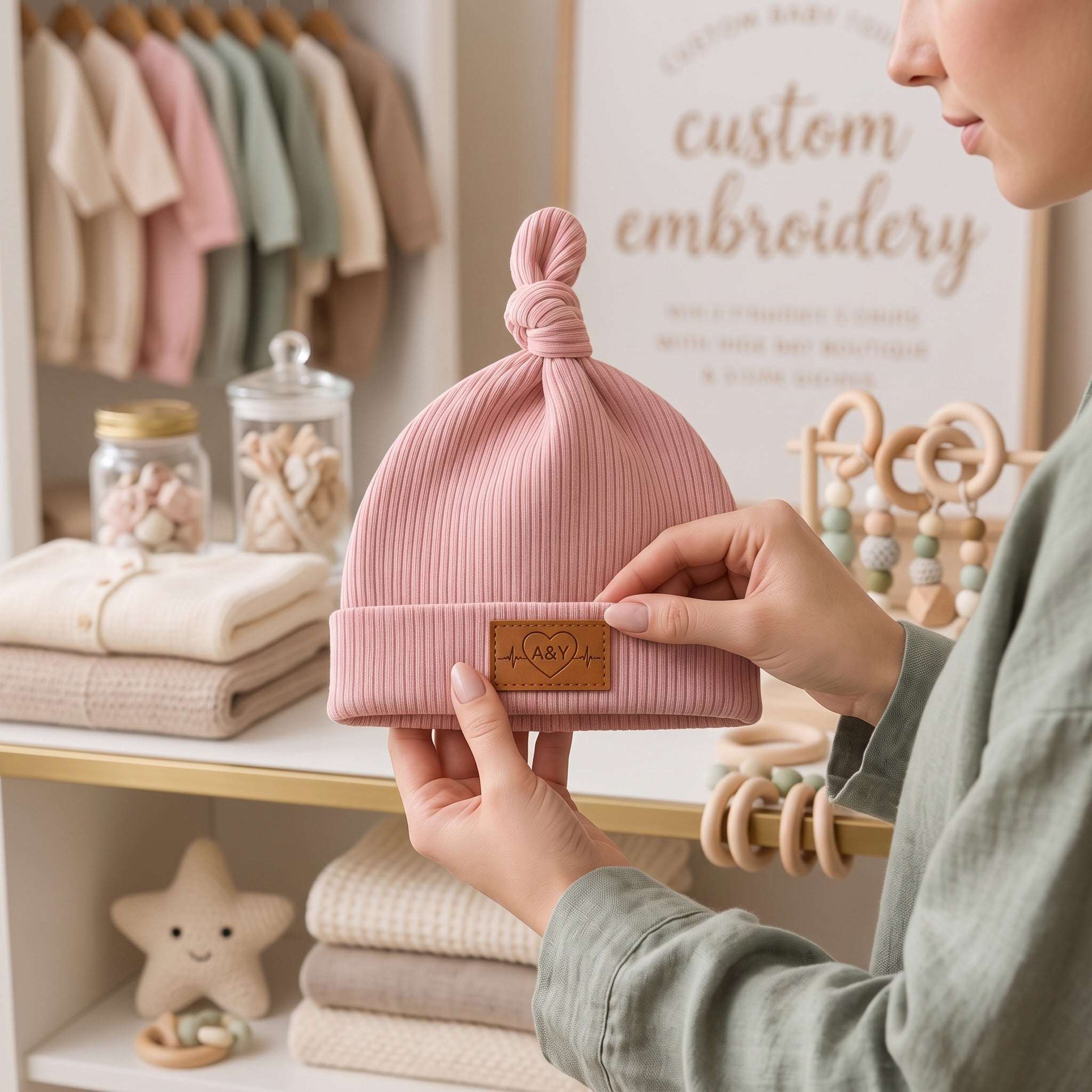 Bonnet Bébé Nouveau-Né en Coton Biologique Très Extensible (Certifié GOTS) — Tout Doux™