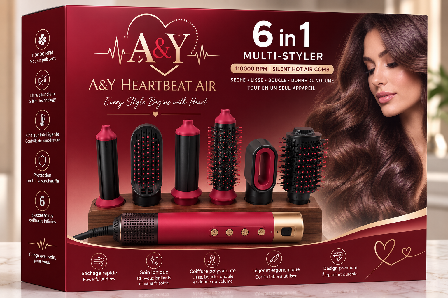 ❤️ Prévente Exclusive – A&Y Heartbeat Hope Collection Adam – Édition 6-en-1