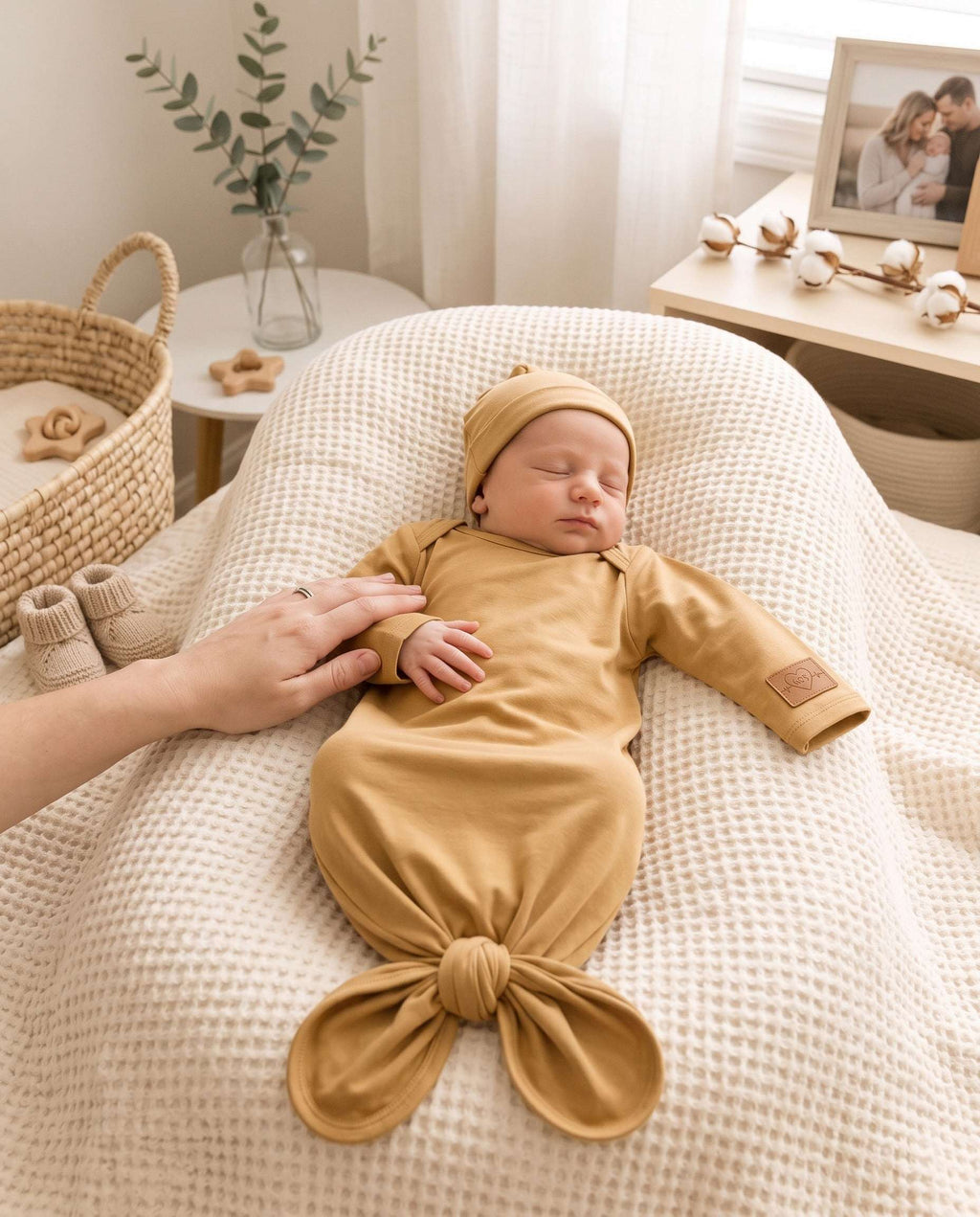 Lange Noué Bébé en Viscose de Bambou — Robe de Nuit & Sommeil — Tout Doux™