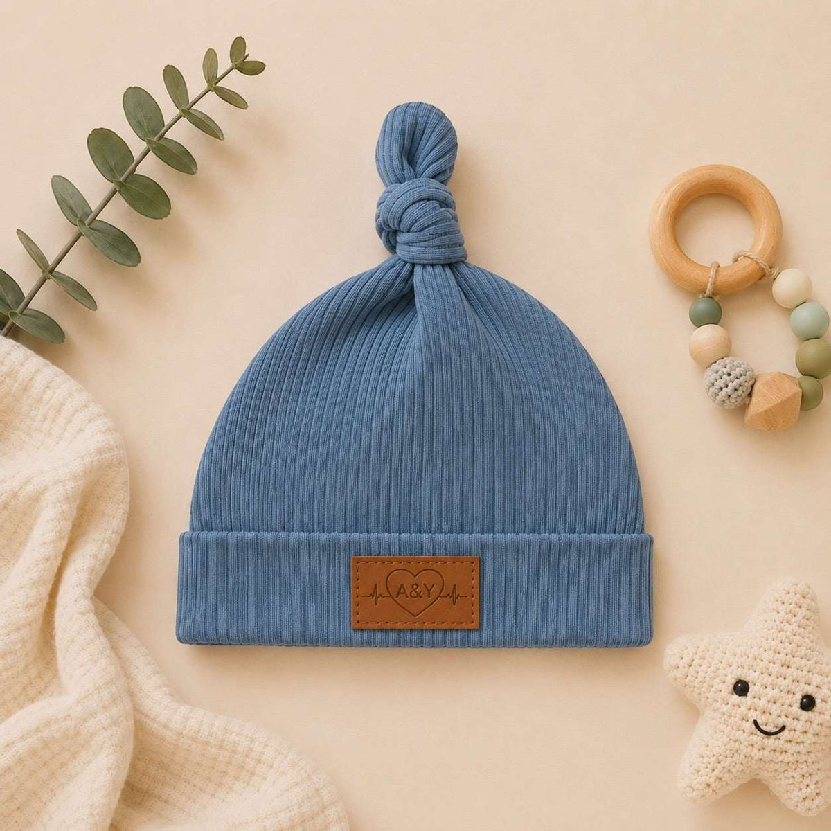 Bonnet Bébé Nouveau-Né en Coton Biologique Très Extensible (Certifié GOTS) — Tout Doux™