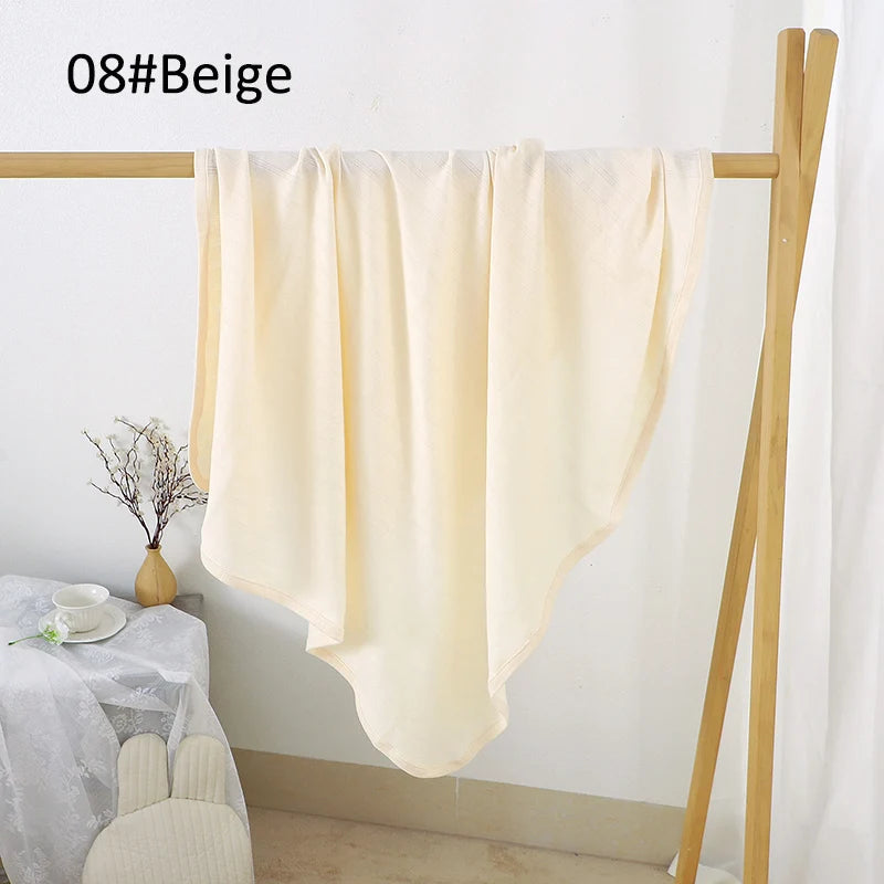 Couverture Signature pointelle 96 × 96 cm — Beige