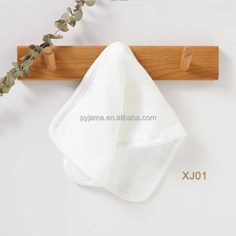 Bavoir d’épaule en coton biologique 20 × 40 cm — Blanc neige