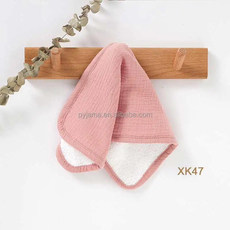 Bavoir d’épaule en coton biologique 20 × 40 cm — Or rose