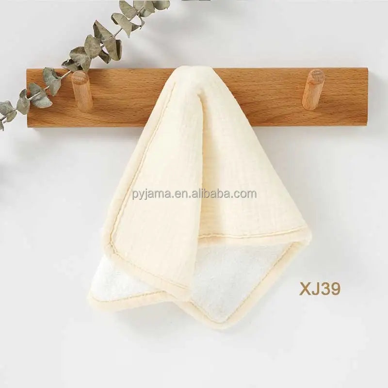 Bavoir d’épaule en coton biologique 20 × 40 cm — Jaune