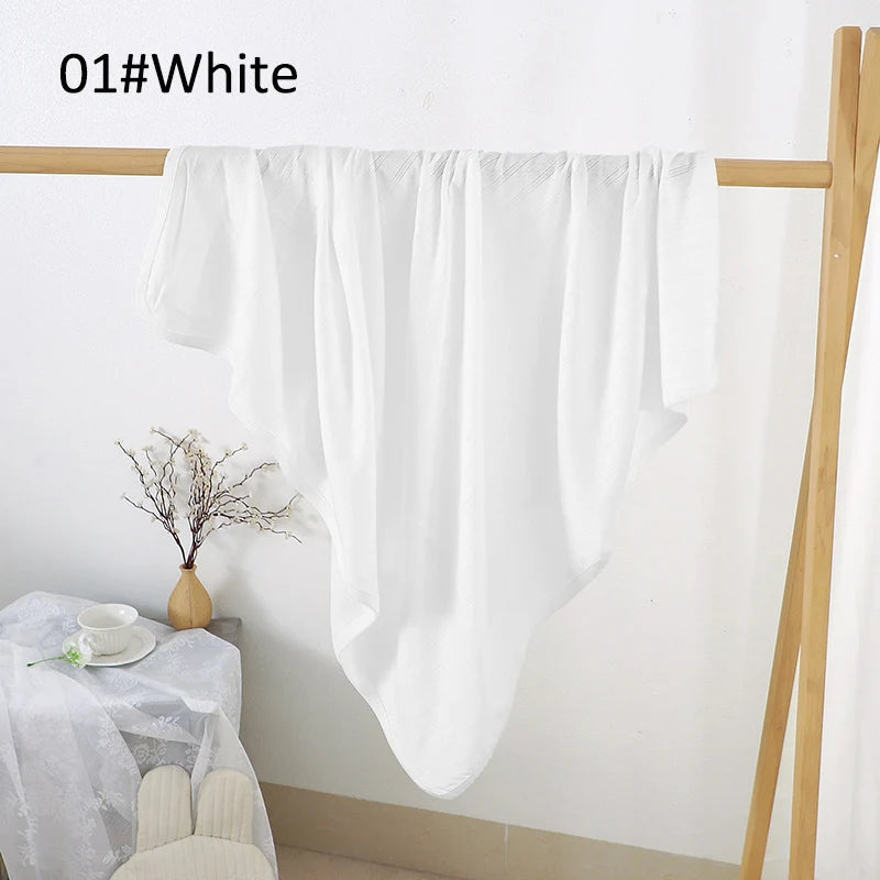 Couverture Signature pointelle 96 × 96 cm — Blanc neige