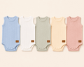 Cache-couche sans manches en coton biologique pointelle –Tout Doux™ (bleu-ciel) — Lancement Prévente A&Y