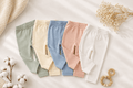 Pantalon bébé coton biologique pointelle Tout Doux™ A&Y (vert-2) — Lancement Prévente A&Y