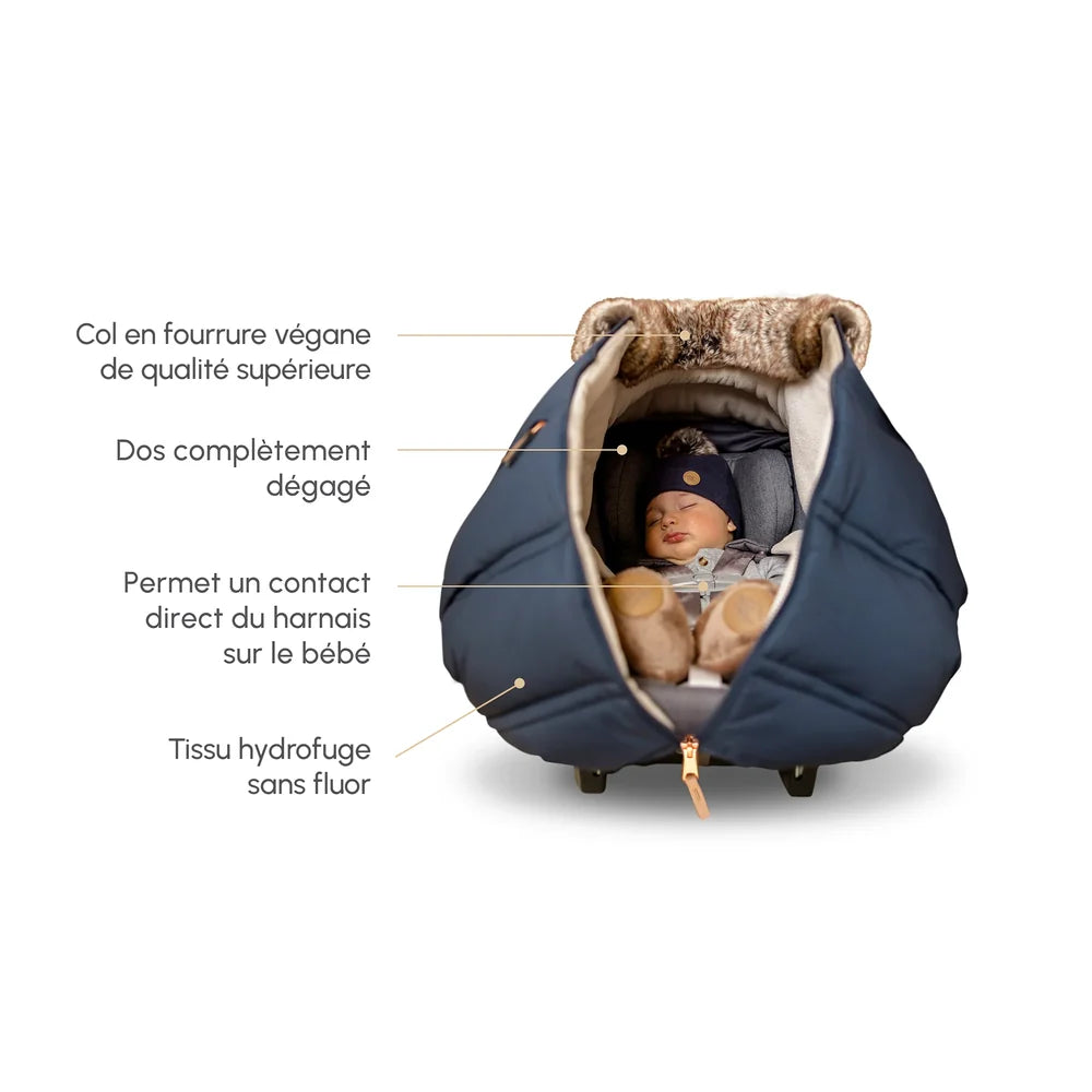 Petit Coulou — dos dégagé et contact direct du harnais sur bébé