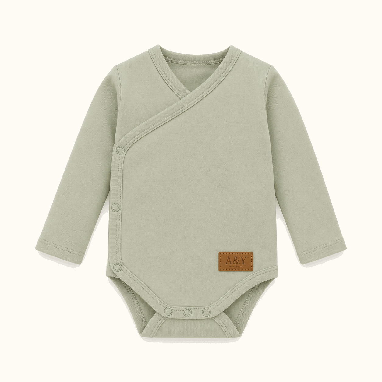 Body Kimono Bébé en Coton Biologique—A&Y Tout Doux™ (jaune) — Lancement Prévente A&Y