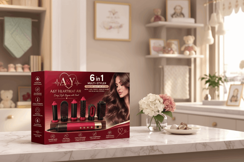 A&Y Air Styler™ 6 en 1 | Brosse soufflante professionnelle haute vitesse 1350 W - Chez A&Y- À Coeur d'Enfant