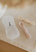 Cuillères d'Apprentissage en Silicone Sans BPA Lot de 2 Pour Bébé - Chez A&Y- À Coeur d'Enfant
