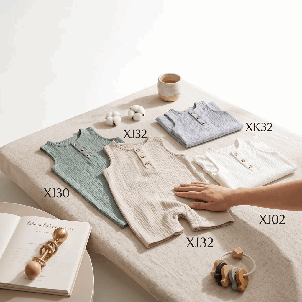 Collection de barboteuses bébé A&Y Tout Doux™ en plusieurs coloris