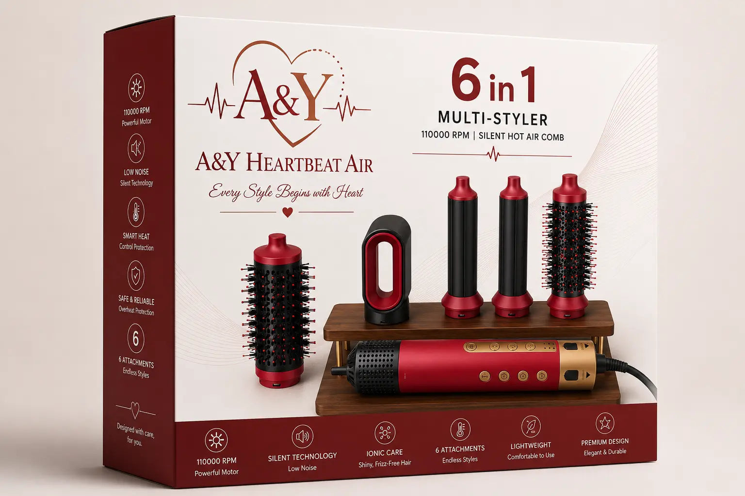 ❤️ Prévente Exclusive – A&Y Heartbeat Hope Collection Adam – Édition 6-en-1 - Chez A&Y- À Coeur d'Enfant