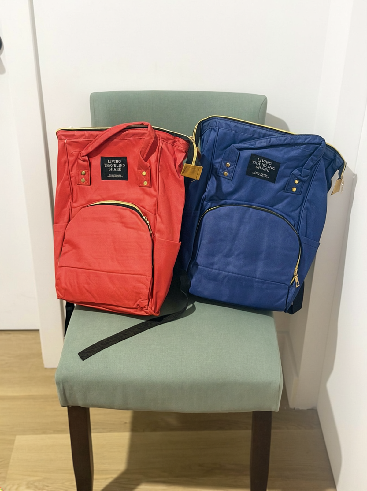 Sac à dos à langer bébé A&Y – vue de face / A&Y baby diaper backpack – front view